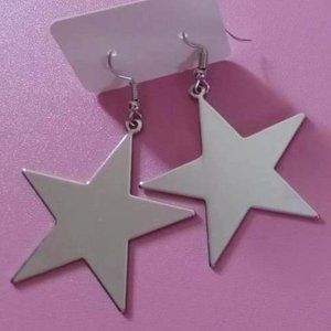 Silver Star Earrings